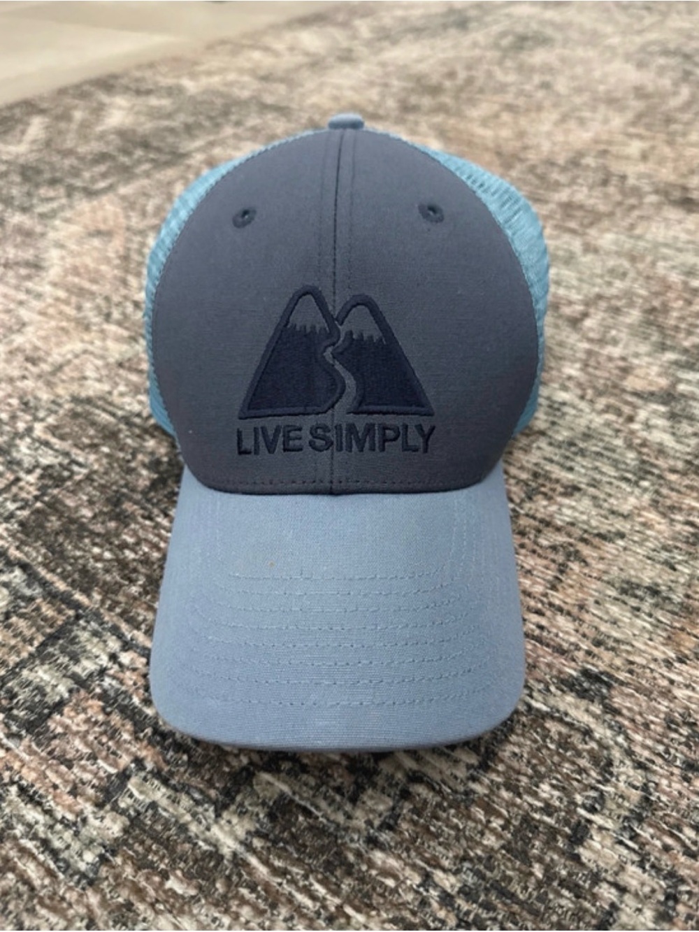 Men's Two-Tone Blue Trucker Hat